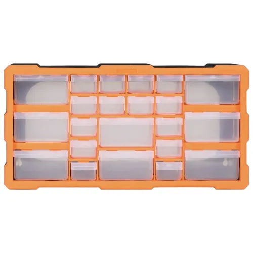 Organizator s 22 ladice 49 x 16 x 25,5 cm - Narančasta i crna 22 ladica 1 1 Cijena