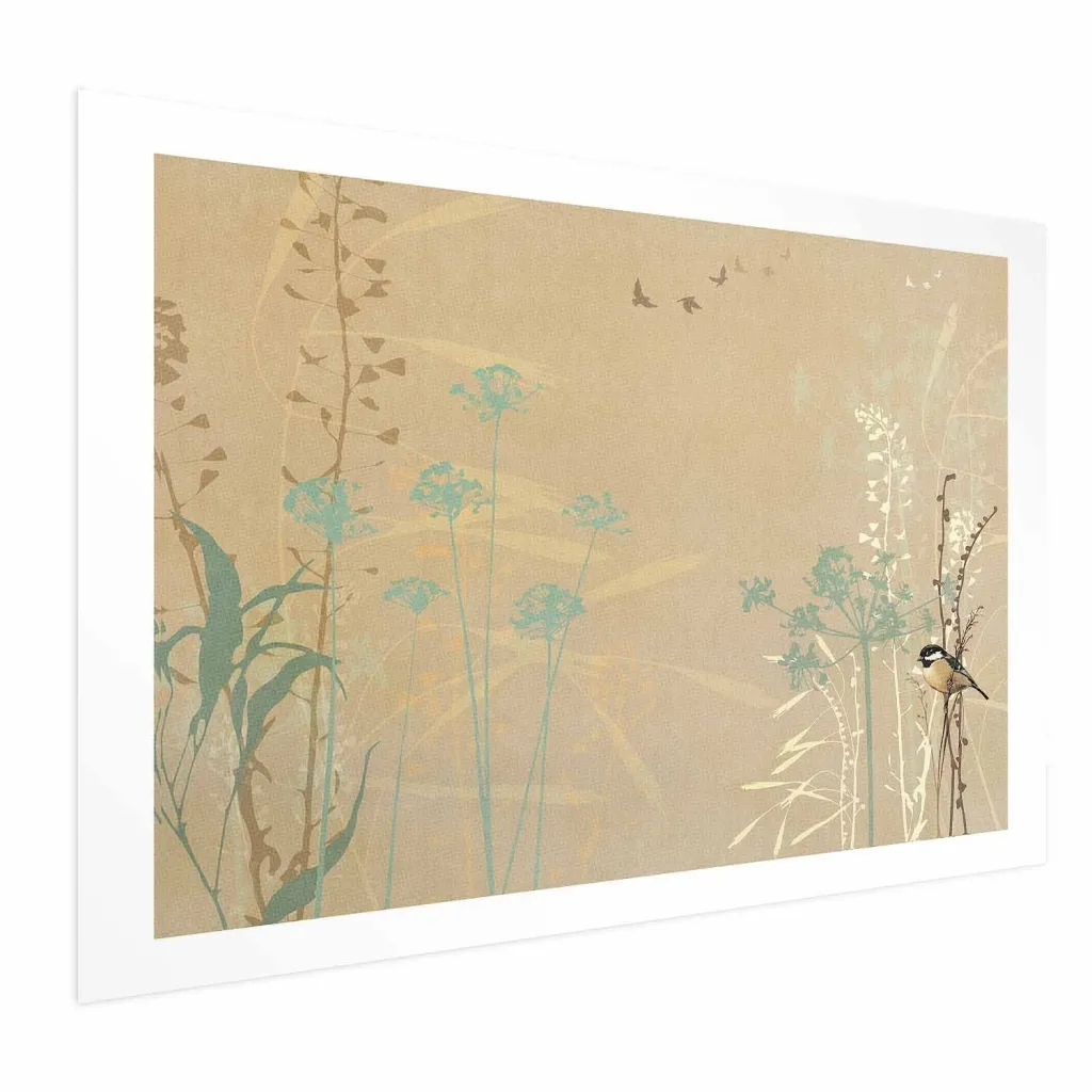 Plakat - Bird on a Meadow 30x21 Bez okvira s margom
