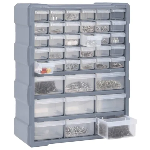 Organizator s 39 ladica 38 x 16 x 47 cm - Siva 39 ladica Cijena