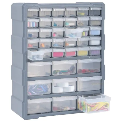 Organizator s 39 ladica 38 x 16 x 47 cm - Siva 39 ladica Cijena