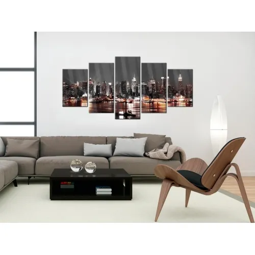Slika na akrilnom staklu - Gray City 200x100 Cijena