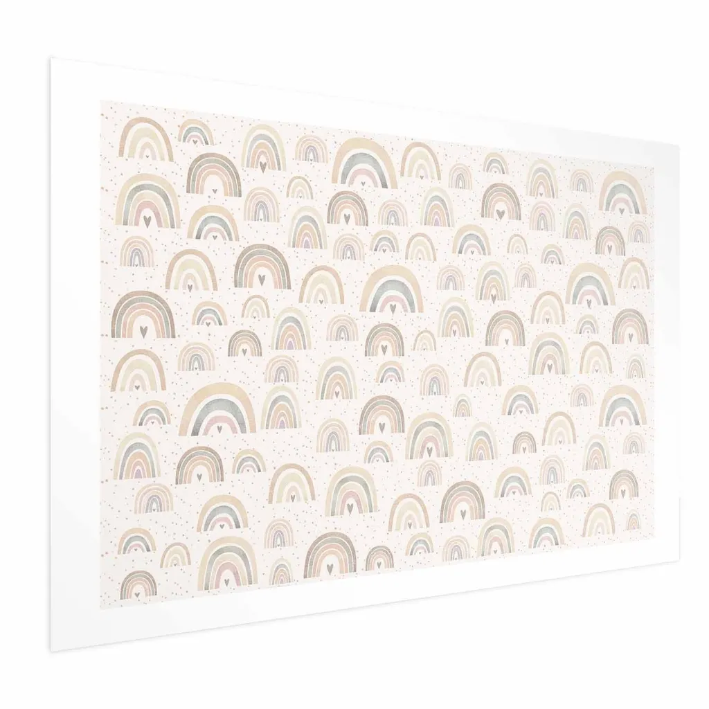 Plakat - Rainbows and Hearts 30x21 Bez okvira s margom