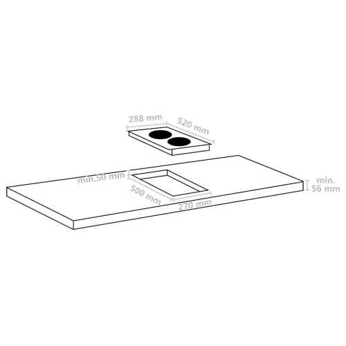 Indukcijska ploča za kuhanje s 2 plamenika 3500 W - Fleksibilna zona 28,8 cm 3500 w 1 Fleksibilna zona 28,8 cm Cijena