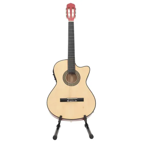 12-dijelni set gitare Western s ujednačivačem i 6 žica - Svjetlosmeđa Cijena