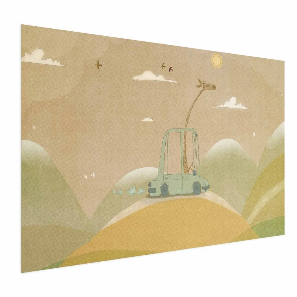Plakat - Traveling Giraffe 30x21 Bez okvira
