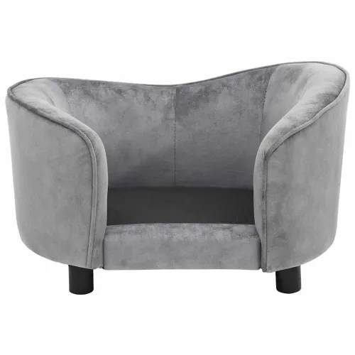 Sofa za pse siva 69 x 49 x 40 cm plišana - Siva Cijena