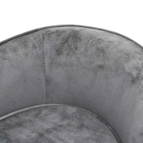 Sofa za pse siva 69 x 49 x 40 cm plišana - Siva Cijena