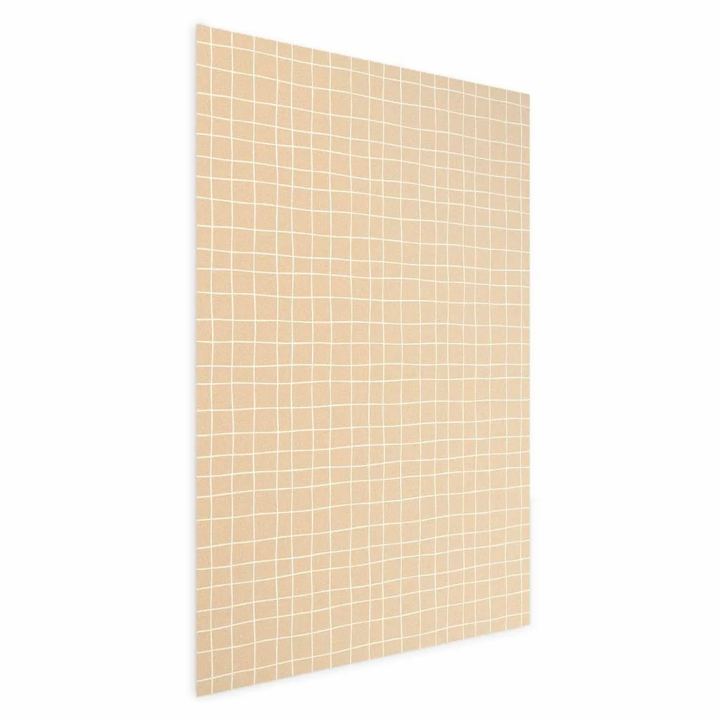 Plakat - Lines and Noise - a wavy grid in shades of orange 21x30 Bez okvira s margom