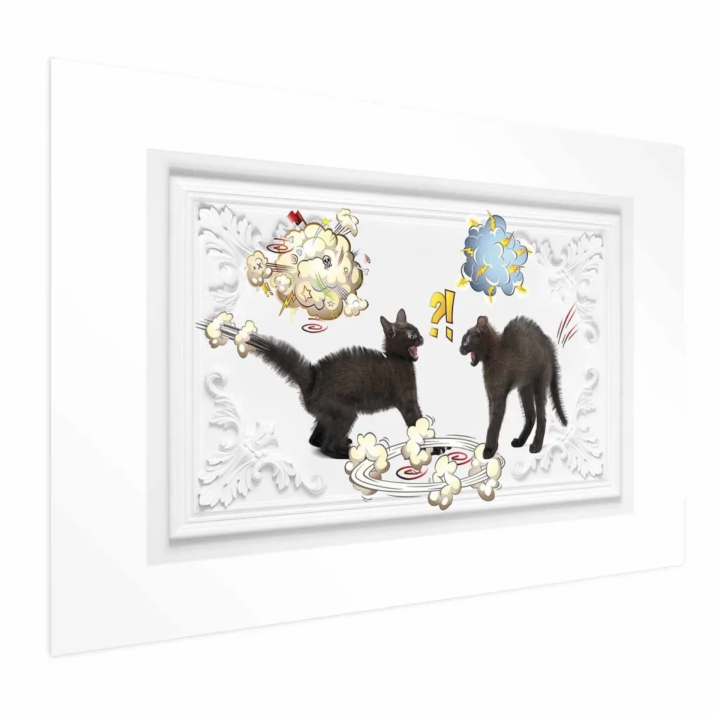 Plakat - Cat Fight 30x21 Bez okvira s margom