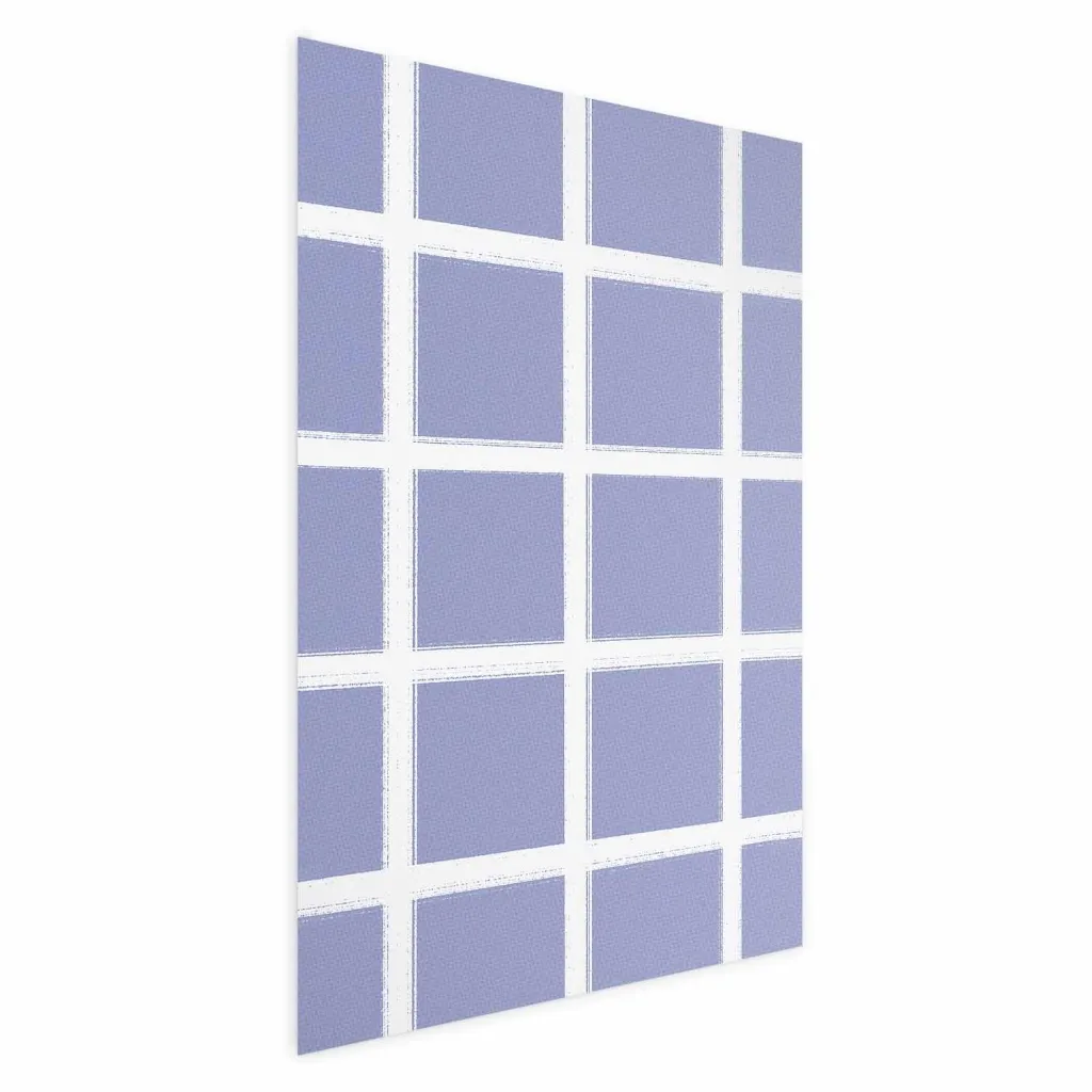 Plakat - White Lines - a grid with large gaps on a blue background 21x30 Bez okvira s margom