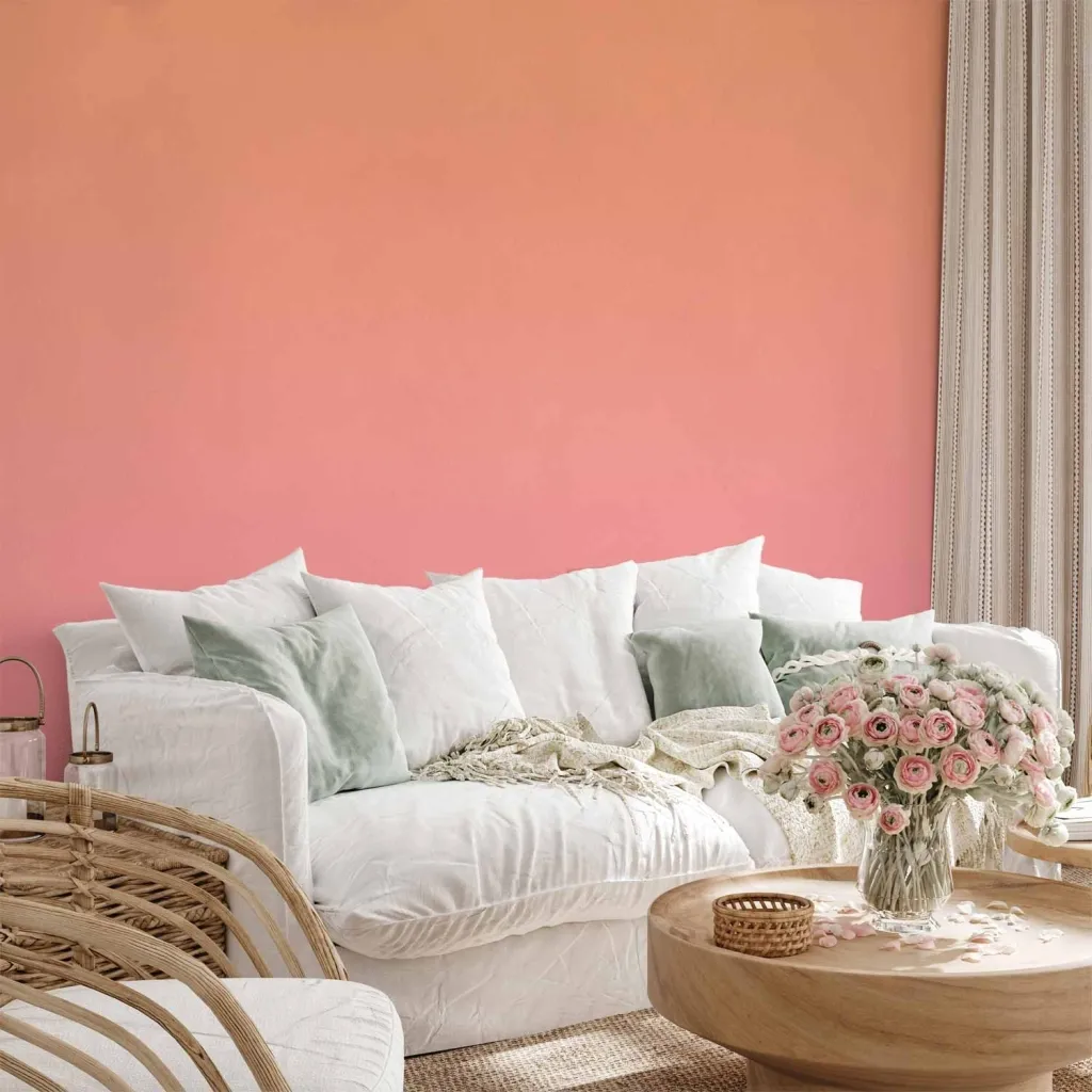 Foto tapeta - Warm Sunset - Gradient Background from Orange to Pink 100x70 Standard