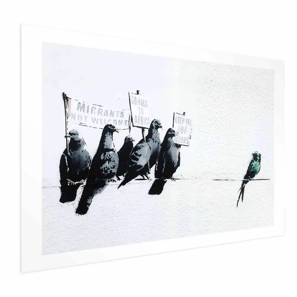 Plakat - Xenophobic Pigeons 30x21 Bez okvira s margom