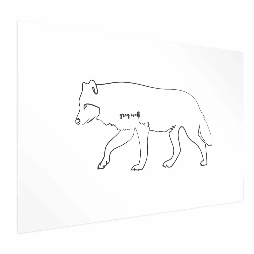 Plakat - Wolf 30x21 Bez okvira s margom