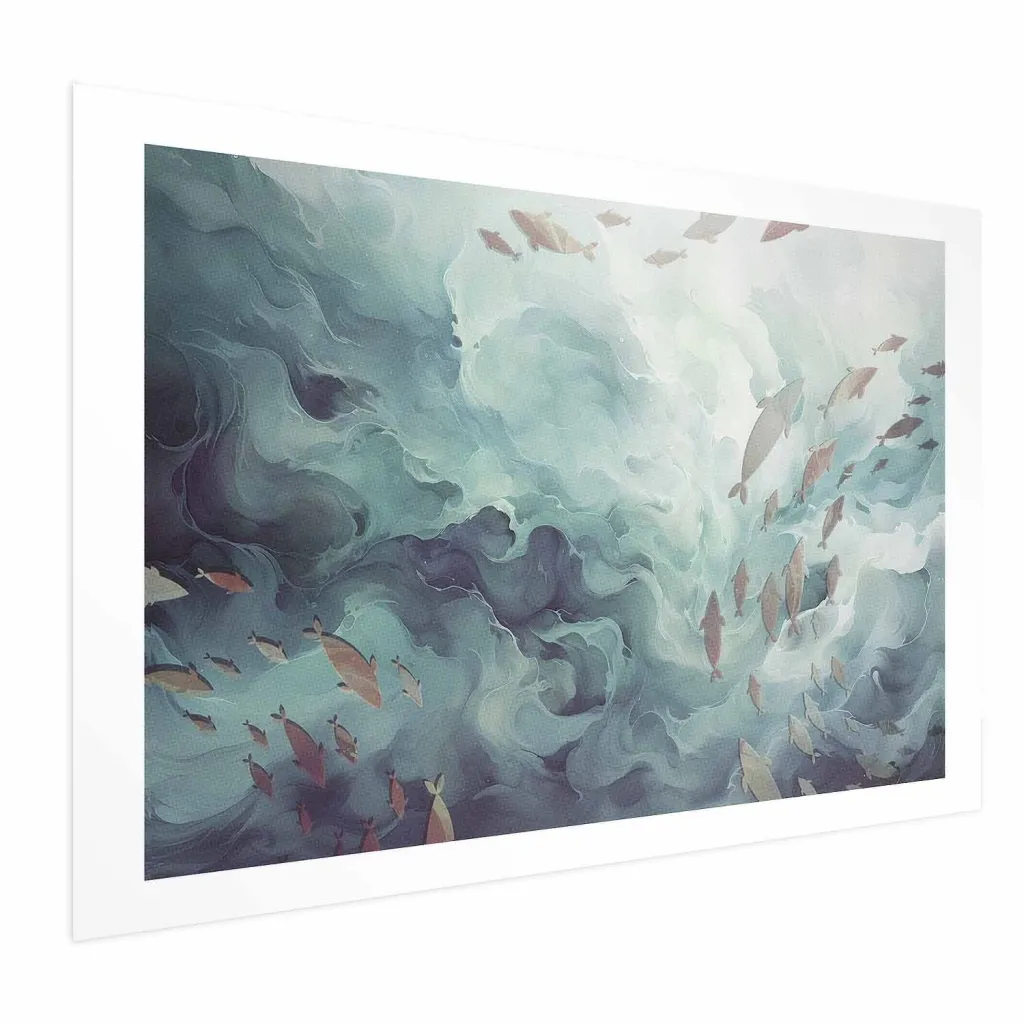 Plakat - Fish in the Ocean 30x21 Bez okvira s margom