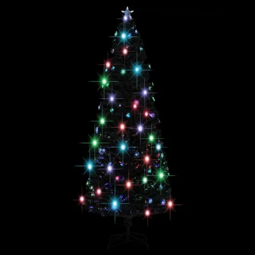 Osvijetljeno božićno drvce sa stalkom i LED 240 cm optička vlakna - Zelena i bijela 240 cm Cijena