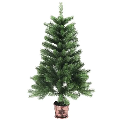 Umjetno božićno drvce s realističnim iglicama 65 cm zeleno - Zelena 65 cm Cijena