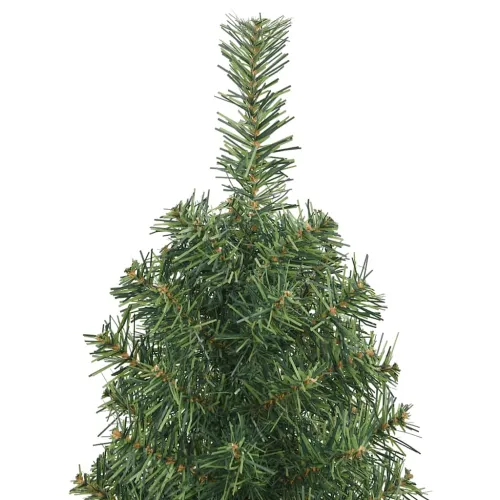 Tanko umjetno božićno drvce sa stalkom zeleno 150 cm PVC - Zelena 150 cm Osnovni Cijena
