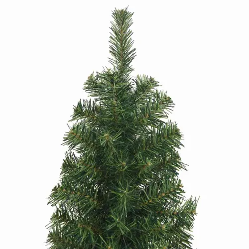Tanko umjetno božićno drvce sa stalkom zeleno 180 cm PVC - Zelena 180 cm 1 Osnovni Cijena
