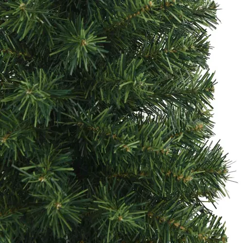 Tanko umjetno božićno drvce sa stalkom zeleno 210 cm PVC - Zelena 210 cm Osnovni Cijena