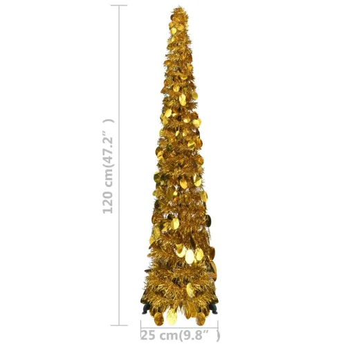 Umjetna božićna drvca PET Gold - Zlatno 120 cm Cijena