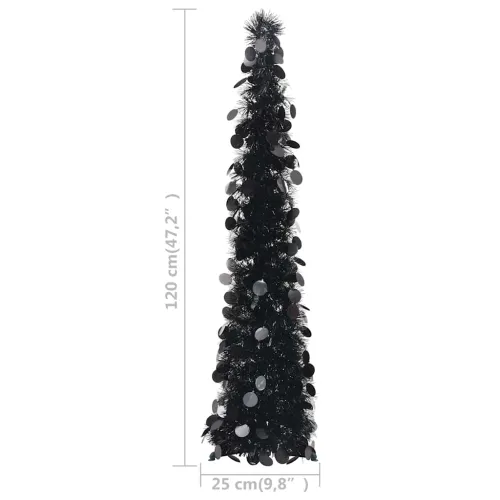 Umjetna božićna drvca PET Black - Crna 120 cm Cijena