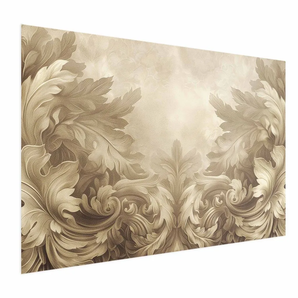 Plakat - Carved Ornaments in Sepia Shades 30x21 Bez okvira