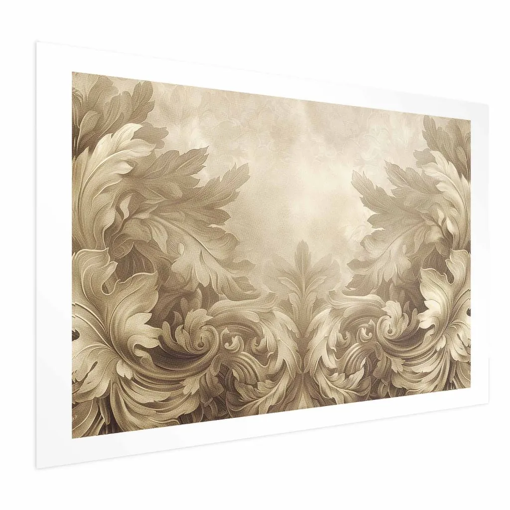 Plakat - Carved Ornaments in Sepia Shades 30x21 Bez okvira s margom