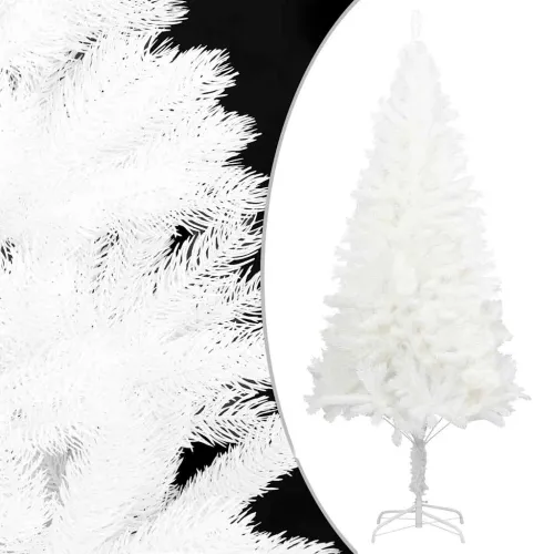 Umjetno božićno drvce s realističnim iglicama bijelo 240 cm - Bijela 240 cm Cijena