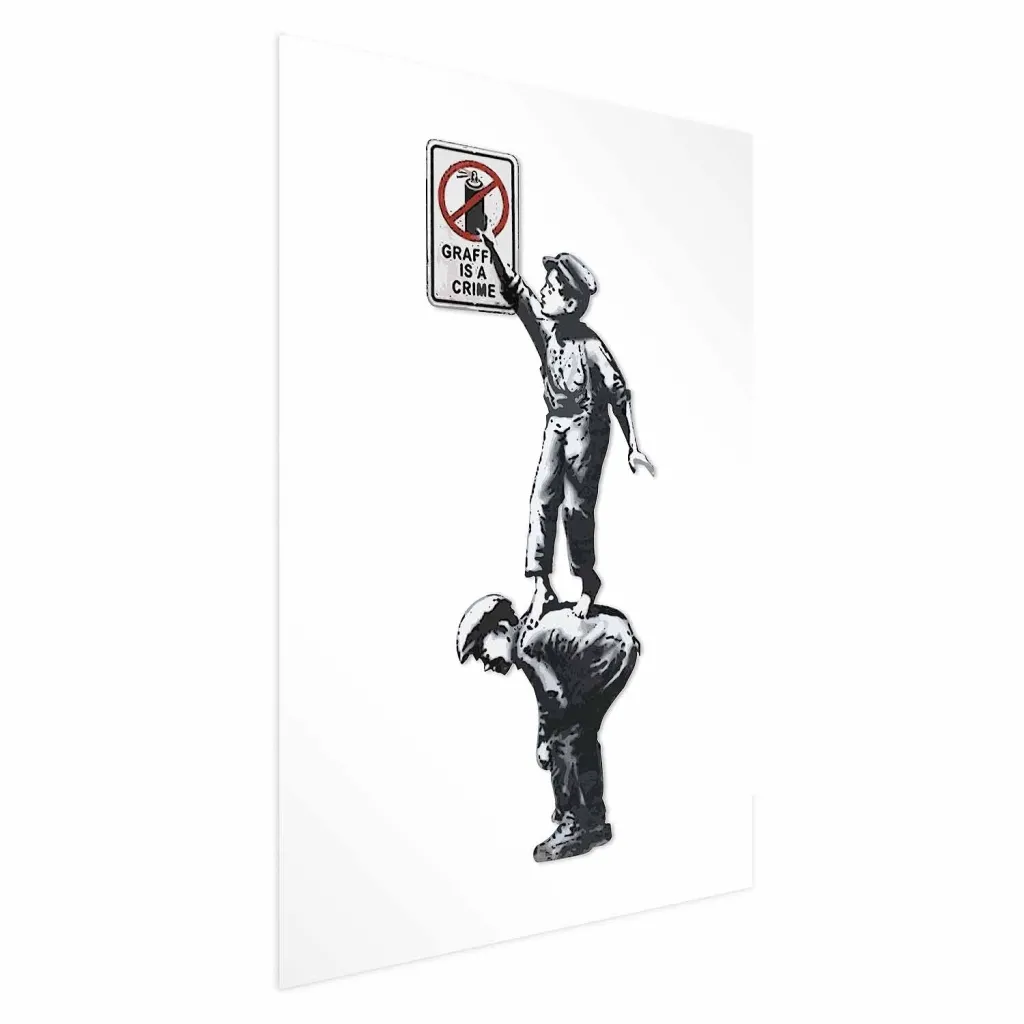 Plakat - Graffiti is a Crime 21x30 Bez okvira s margom
