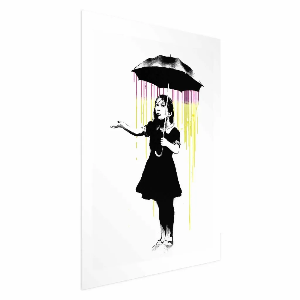 Plakat - Girl with an Umbrella 21x30 Bez okvira s margom