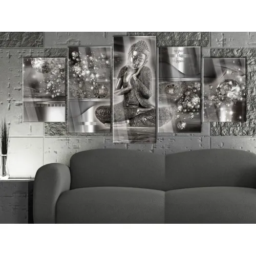 Slika na akrilnom staklu - Silver Serenity 200x100 Cijena