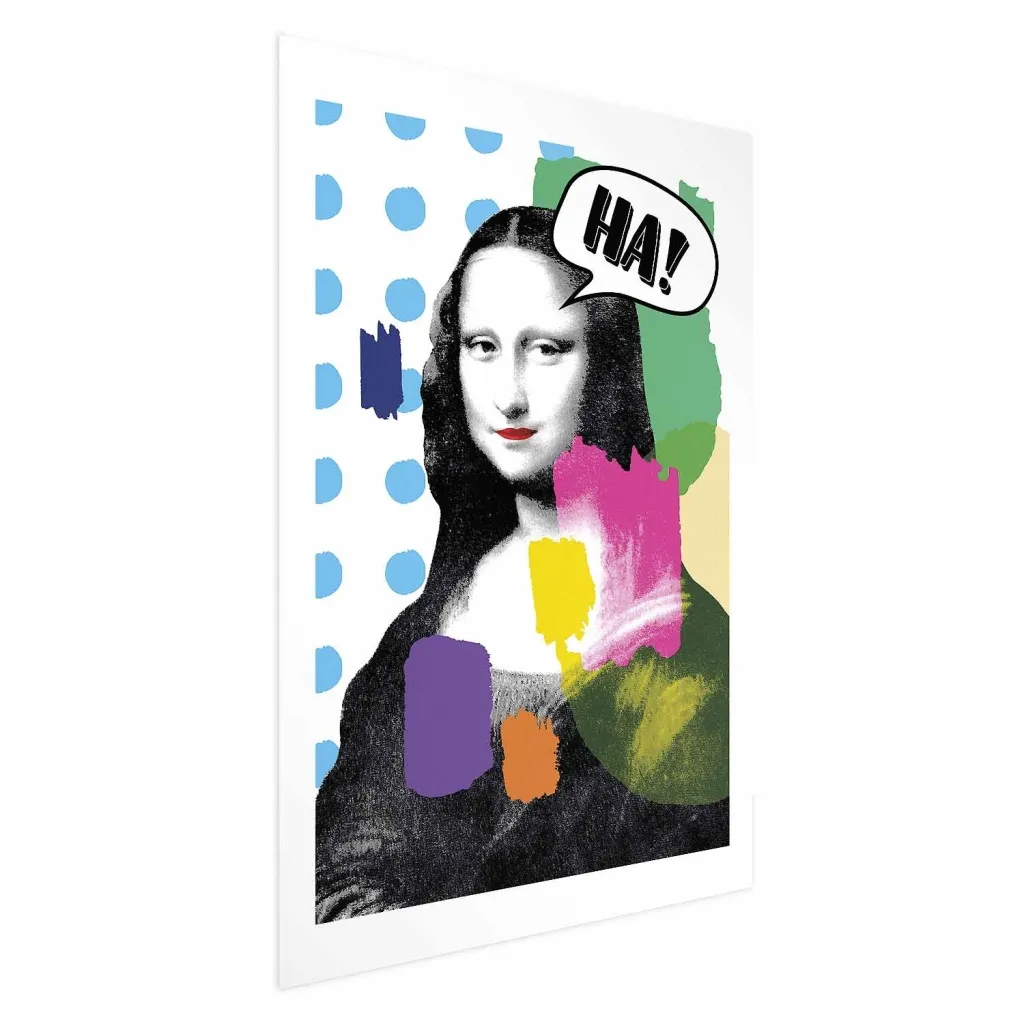 Plakat - Mona Lisa Pop-Art 21x30 Bez okvira s margom