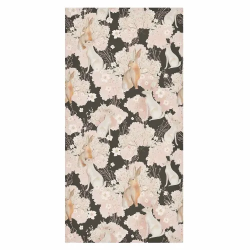 Tapeta - White and beige hares 50x1000 Vodootporna Cijena