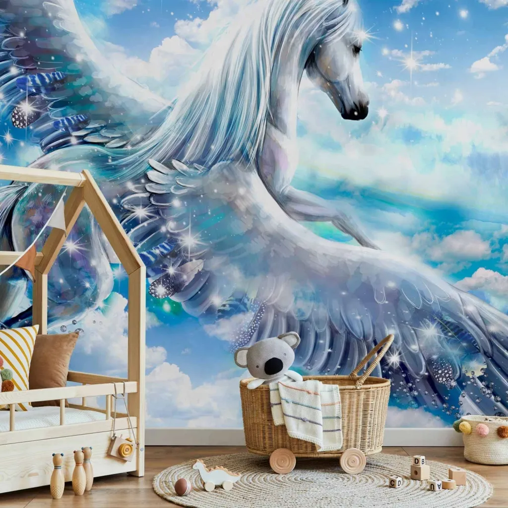 Foto tapeta - Pegasus (Blue) 100x70 Standard