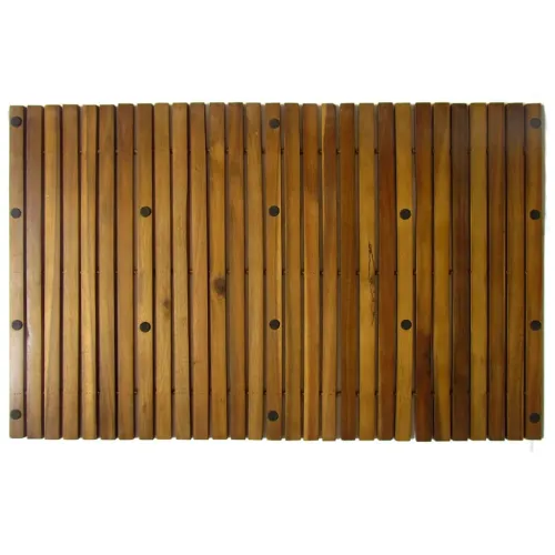 Kupaonski otirač od bagremovog drveta 2 kom 80 x 50 cm - Smeđa 80 x 50 cm 2 80 x 50 cm Cijena