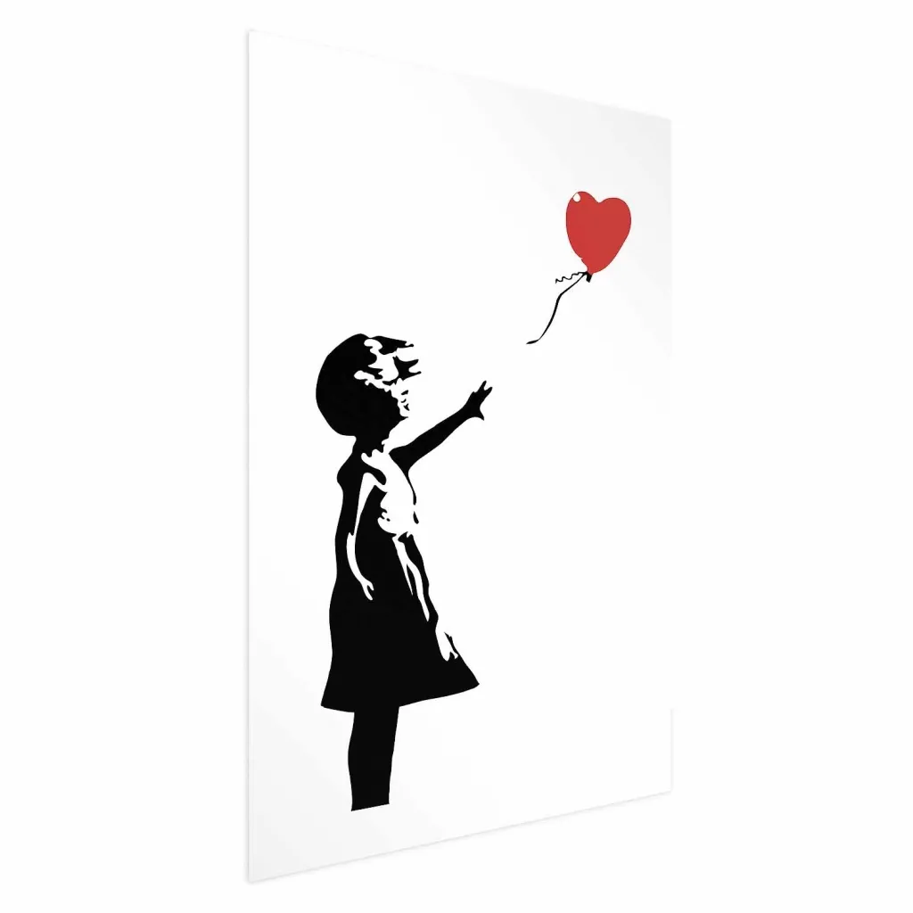Plakat - Girl with a Balloon 21x30 Bez okvira s margom
