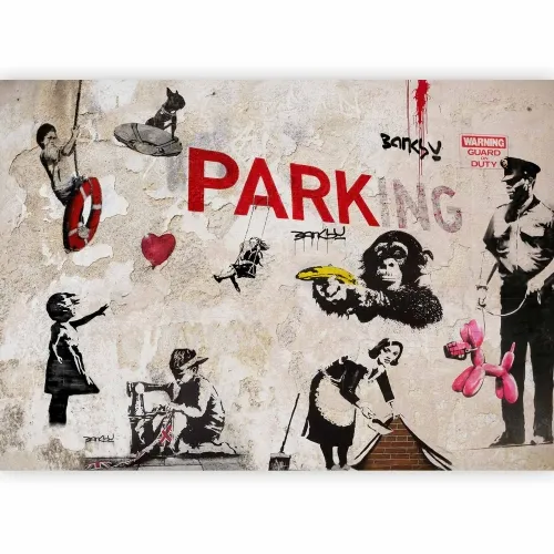 Foto tapeta - [Banksy] Graffiti Collage 200x140 Standard Cijena