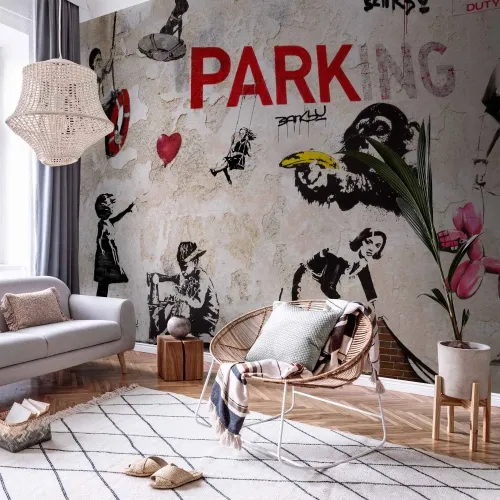 Foto tapeta - [Banksy] Graffiti Collage 150x105 Standard Cijena