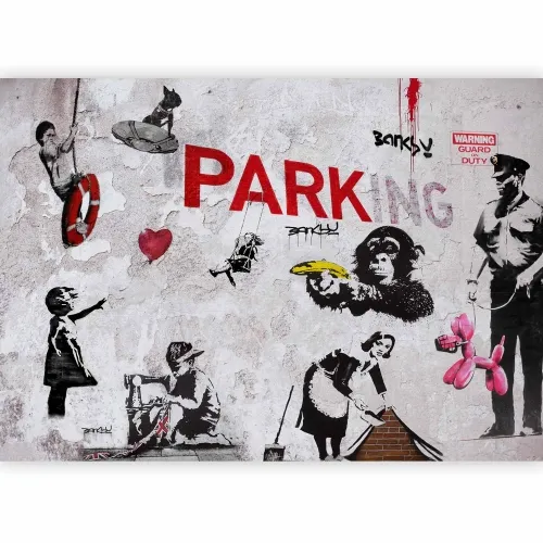 Foto tapeta - [Banksy] Graffiti Diveristy 100x70 Standard Cijena