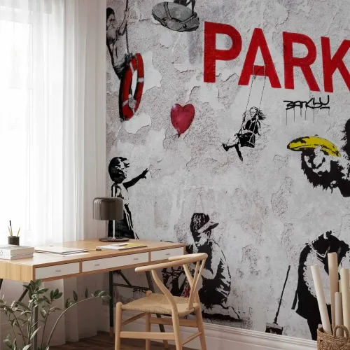 Foto tapeta - [Banksy] Graffiti Diveristy 200x140 Premium Cijena
