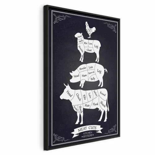Slika - Kitchen Essential (1 Part) Vertical 60x90 U crnom drvenom okviru Cijena