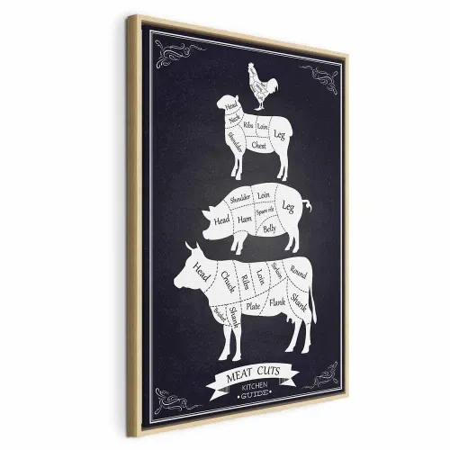 Slika - Kitchen Essential (1 Part) Vertical 60x90 U prirodnom drvenom okviru Cijena