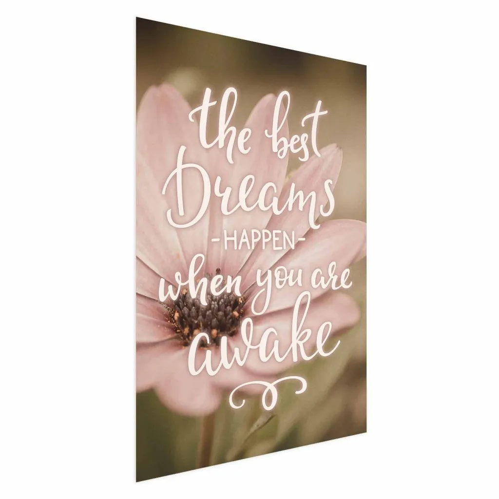 Plakat - The Best Dreams Happen When You Are Awake 21x30 Bez okvira