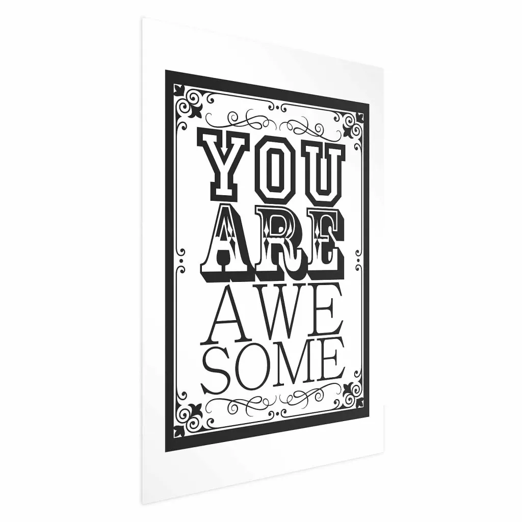 Plakat - You Are Awesome 21x30 Bez okvira
