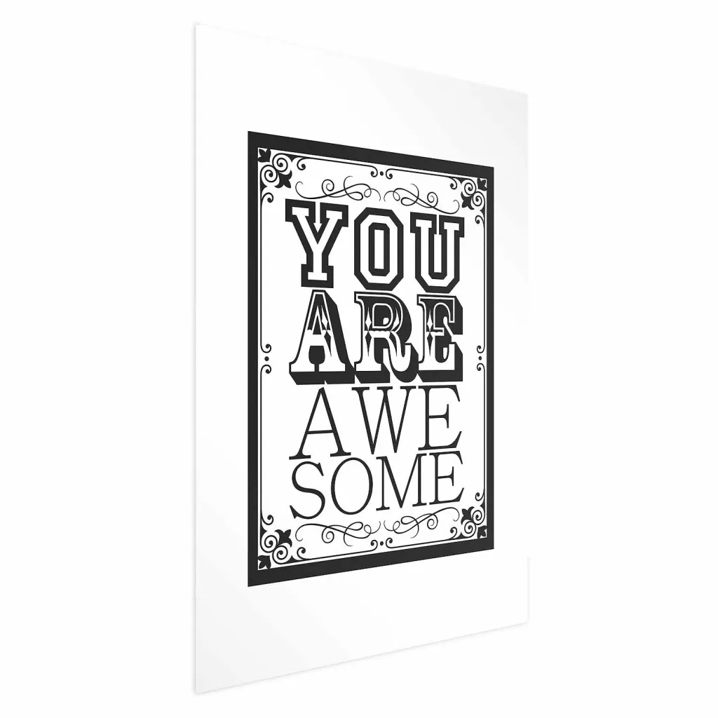 Plakat - You Are Awesome 21x30 Bez okvira s margom
