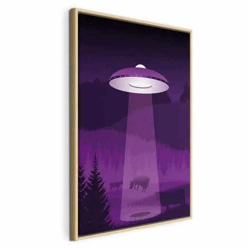 Slika - Ufo (1 Part) Vertical 60x90 U prirodnom drvenom okviru Cijena