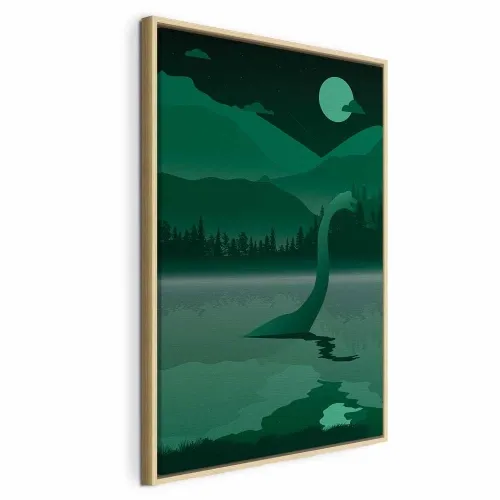 Slika - Loch Ness (1 Part) Vertical 80x120 U prirodnom drvenom okviru Cijena