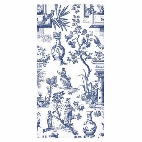 Tapeta - Blue antique – a delicate pattern with Greek and botanical motifs 50x1000 Vodootporna Cijena