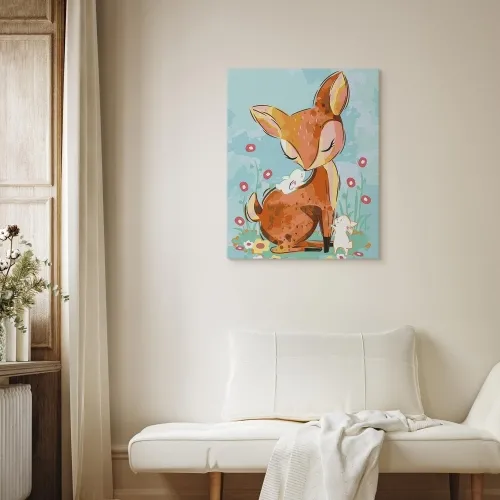 Slika za samostalno slikanje - Doe in the Meadow 40x50 Cijena