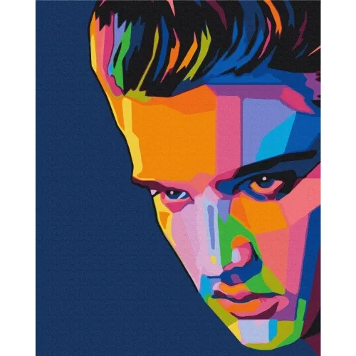 Slika za samostalno slikanje - Colourful Elvis 40x50 Cijena